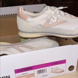 Tretorn Hailey Women's Sneakers - Pink and Cream NIB size 11